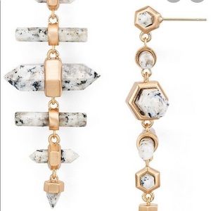 Kendra Scott Talia earrings gray granite